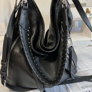 Buttery Pebbled Leather Hobo Bag by designer Aimee Kestenberg